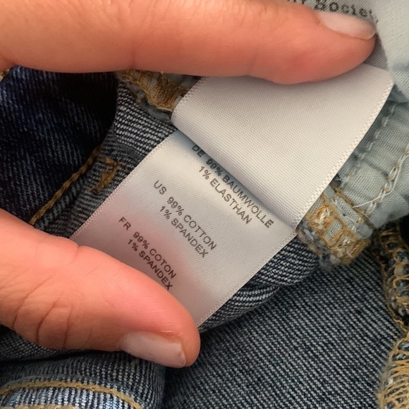 Articles of Society AOS Sunny Crest Women's Blue Jean Shorts Size 27 High waist - Picture 4 of 10